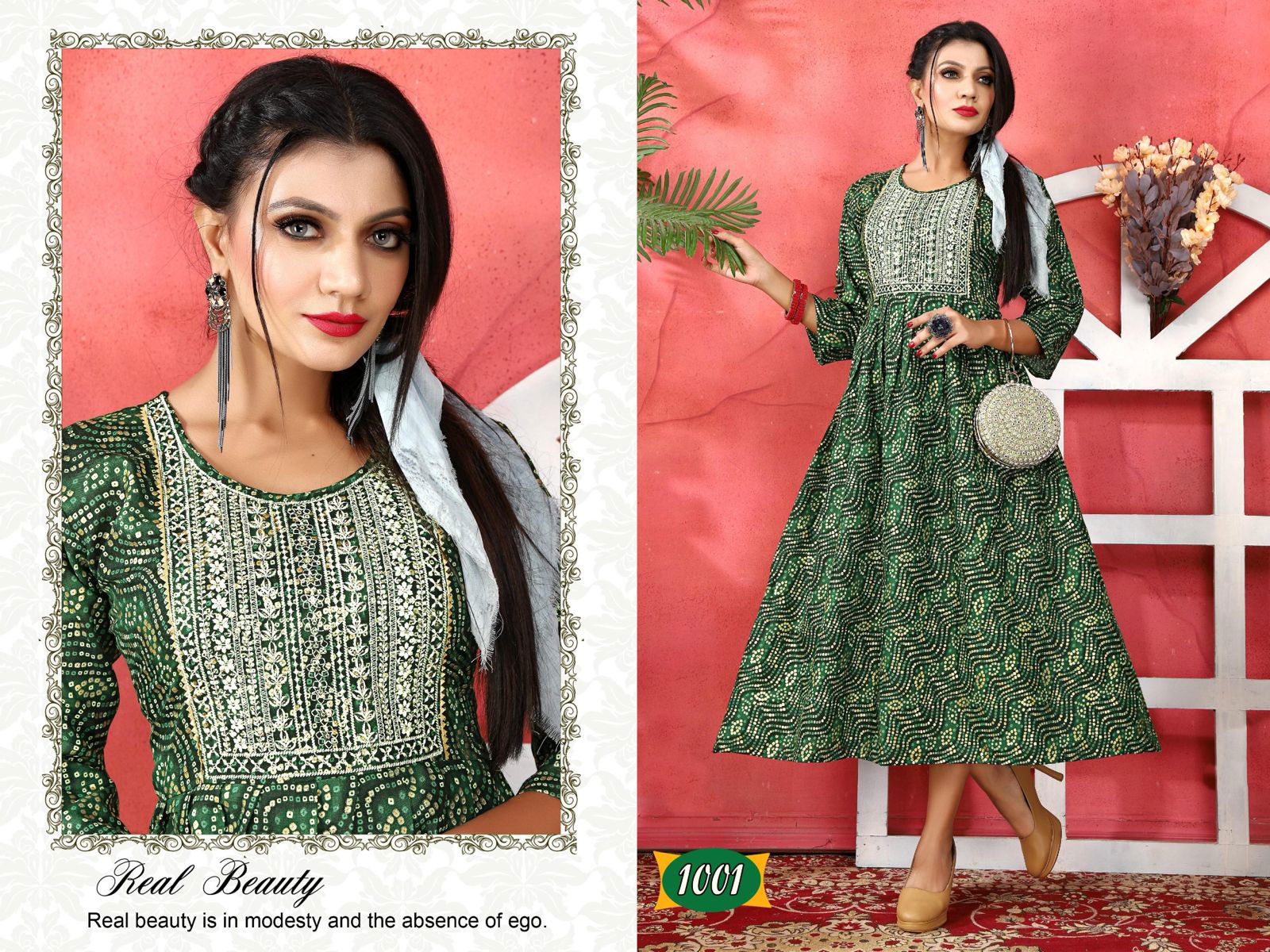 Golden Britt 1 New Designer Fancy Wear Anarkali Kurti Collection